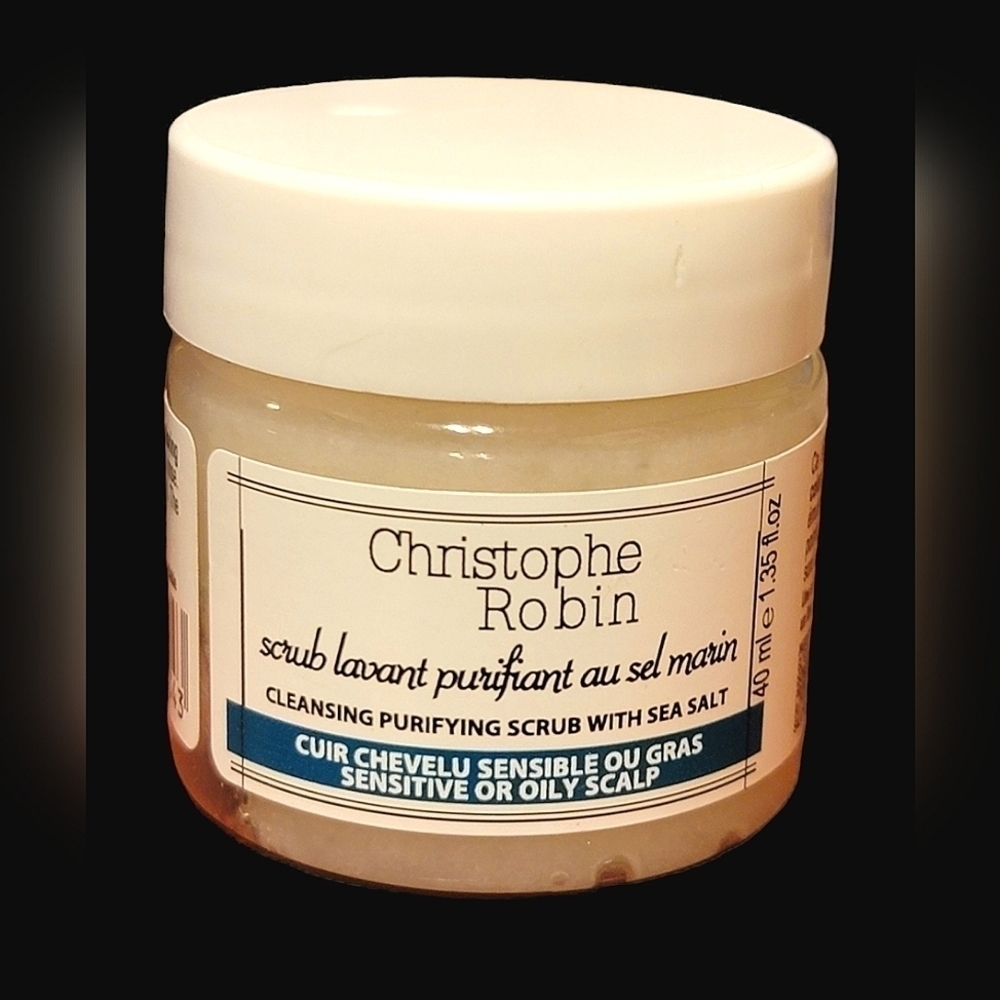 NEW Christophe Robin Cleansing Purifying Scalp Scrub with Sea Salt Travel Size